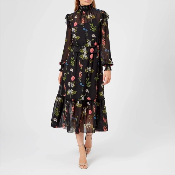 Ted Baker Simarra Florence Midi Dress TED - Picture 4 of 4